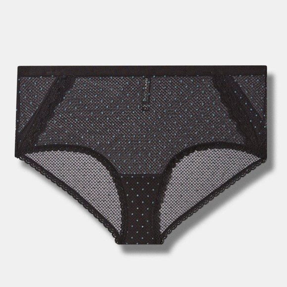 ♥️NWT VINTAGE TORRID PANTY - MESH POLKA DOT - MID-RISE - CHEEKY - PLUS SIZE - Picture 7 of 9
